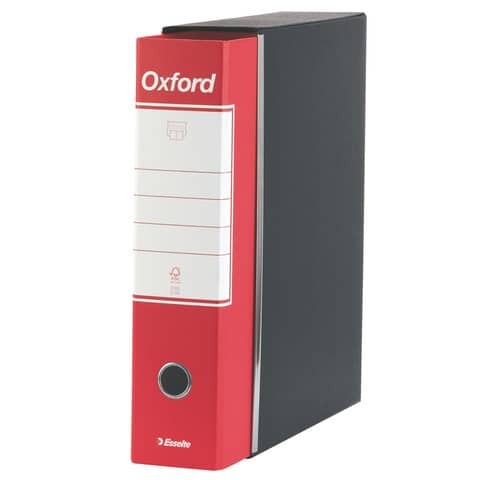 Registratore Oxford G83 - dorso 8 cm - commerciale 23 x 30 cm - rosso - Esselte