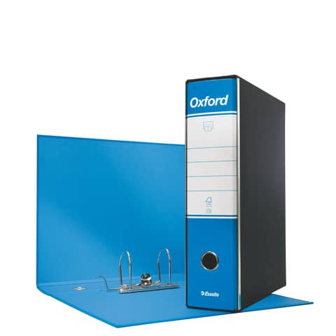 Registratore Oxford G85 - dorso 8 cm - protocollo 23 x 33 cm - azzurro - Esselte