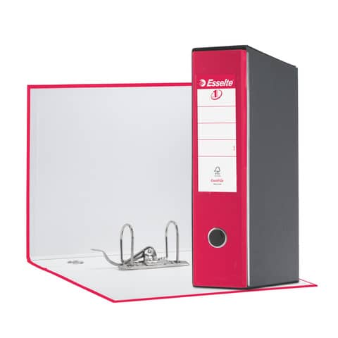 Registratore Eurofile G55 - dorso 8 cm - protocollo 23 x 33 cm - fucsia - Esselte