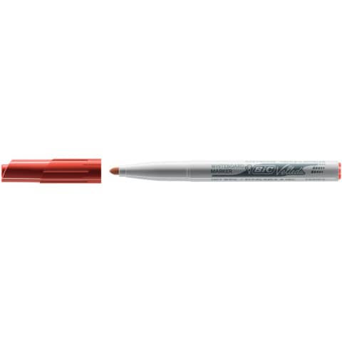 Pennarello Whiteboard Marker Velleda 1741 - punta tonda 1,4mm - rosso - Bic