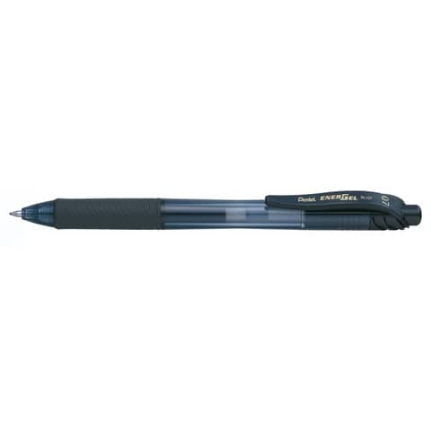 Roller a scatto Energel X BL107 - punta 0,7mm - nero - Pentel