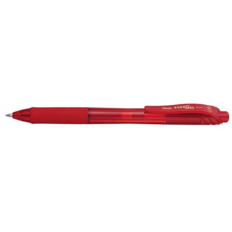 Roller a scatto Energel X BL107 - punta 0,7mm - rosso - Pentel