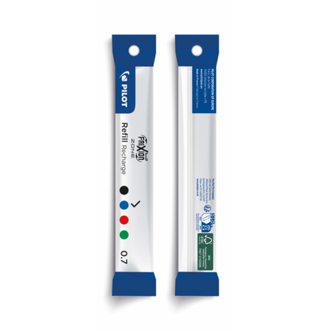 Refill sfera a scatto Frixionball Zone - punta 0,7 mm - blu - Pilot