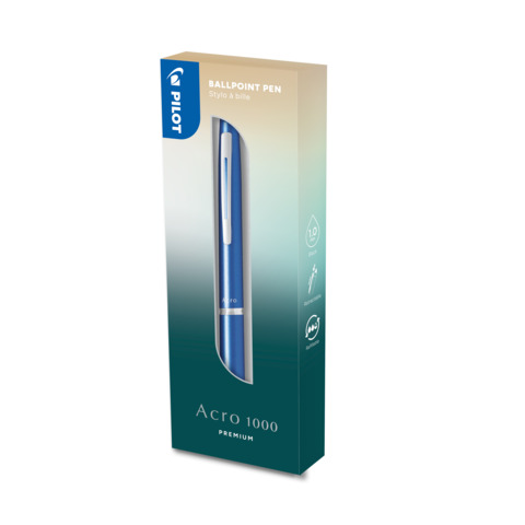 Penna a sfera scatto Acro 1000 - punta 1.0 mm - fusto azzurro - Pilot