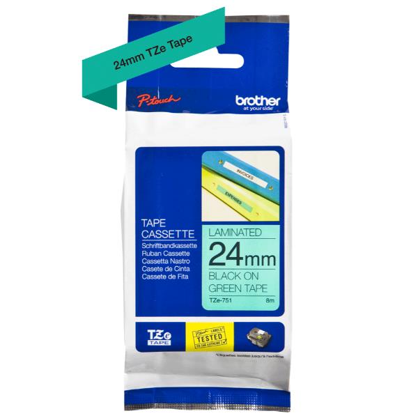 Brother - Nastro - Nero/Verde - TZE751 - …