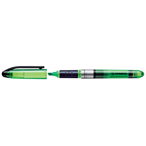 Evidenziatore Stabilo Navigator - punta a scalpello - tratto da 1,0-4,0mm - verde - Stabilo