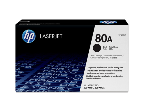 Hp - Toner originale - 80A - Nero - CF280A - 2.560 pag