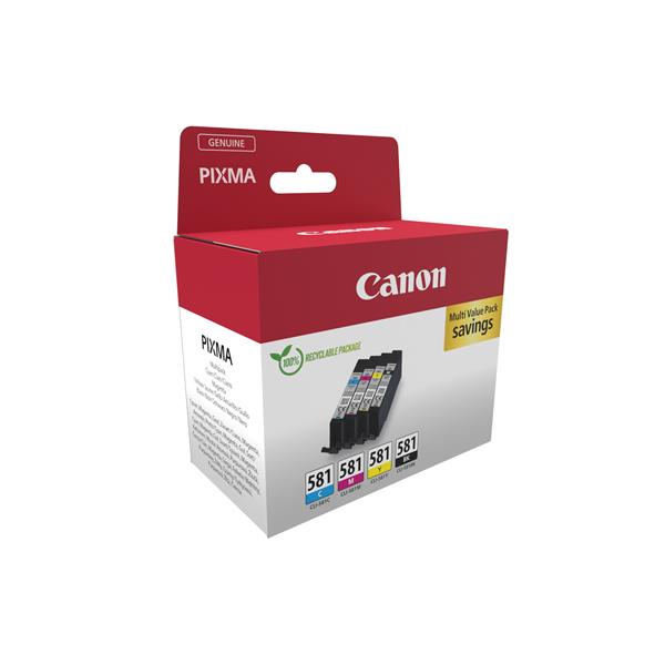 Canon - Cartuccia ink Multipack - BK/C/M/Y - CL-581 - 2103C006