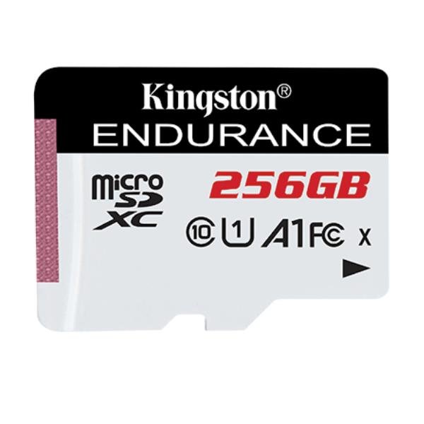 Kingston High Endurance - Scheda di memoria flash - 256 GB - A1 / UHS-I U1 / Class10 - microSDXC UHS-I U1