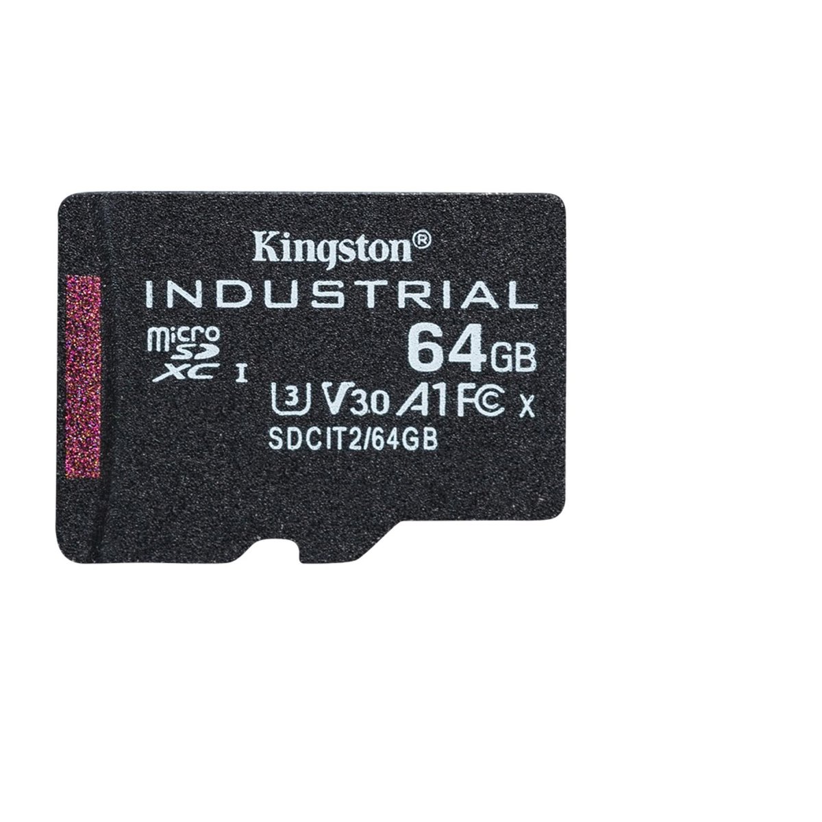Kingston Industrial - Scheda di memoria flash - 64 GB - A1 / Video Class V30 / UHS-I U3 / Class10 - UHS-I microSDXC