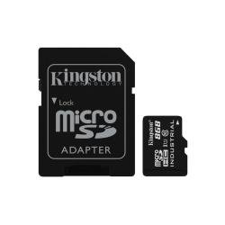 Kingston Industrial - Scheda di memoria flash (adattatore microSDHC per SD in dotazione) - 8 GB - A1 / Video Class V30 / UHS-I U3 / Class10 - UHS-I microSDHC