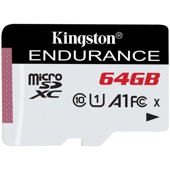 Kingston High Endurance - Scheda di memoria flash - 64 GB - A1 / UHS-I U1 / Class10 - UHS-I microSDXC