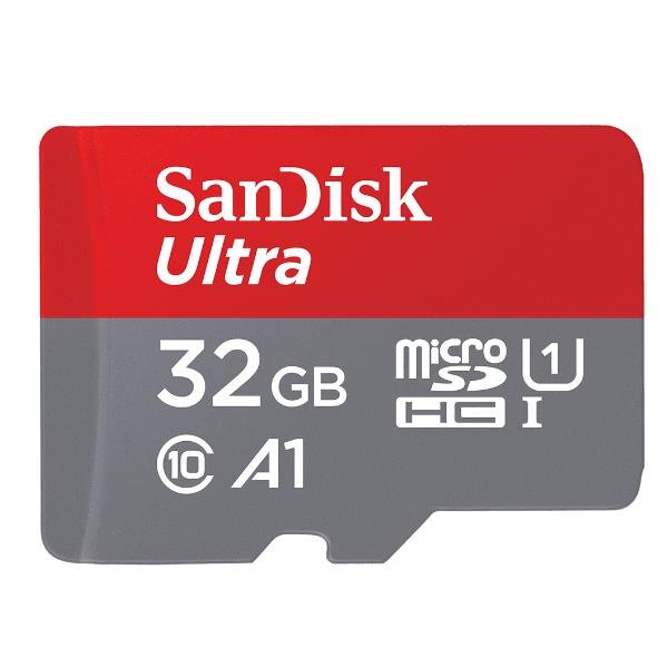 SanDisk Ultra - Scheda di memoria flash (adattatore microSDHC per SD in dotazione) - 32 GB - A1 / UHS-I U1 / Class10 - UHS-I microSDHC