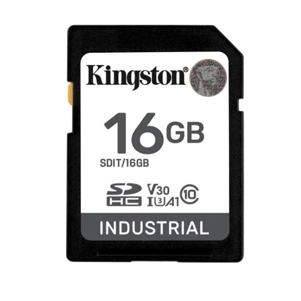 Kingston Industrial - Scheda di memoria flash - 16 GB - A1 / Video Class V30 / UHS-I U3 / Class10 - UHS-I microSDHC