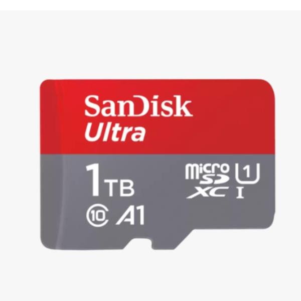 SanDisk Ultra - Scheda di memoria flash (adattatore da microSDXC a SD in dotazione) - 1 TB - A1 / UHS Class 1 / Class10 - UHS-I microSDXC