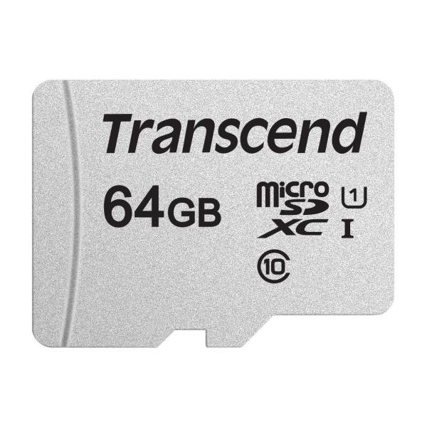 Transcend 300S - Scheda di memoria flash - 64 GB - UHS-I U1 / Class10 - microSDXC