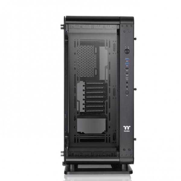 Thermaltake Core P6 TG - MDT - SSI CEB - pannello laterale finestrato (vetro temperato) - senza alimentazione (PS/2) - nero - USB/Audio