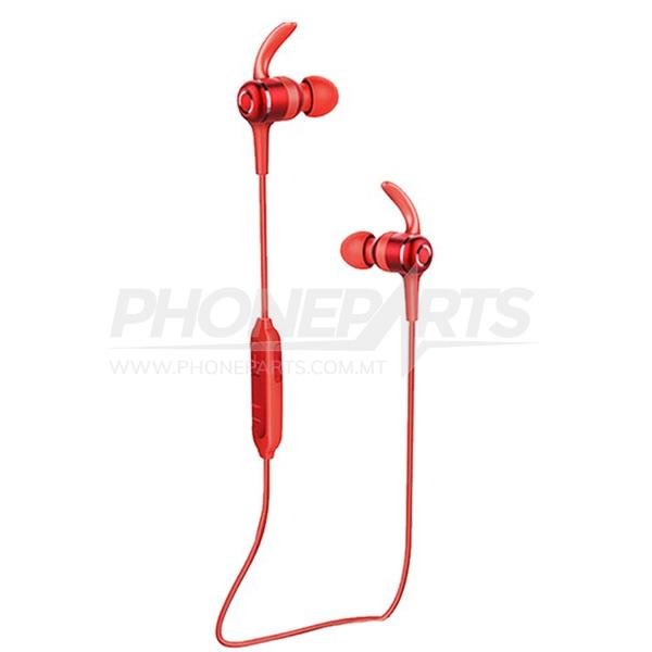 ROCK RAU0574 AURICOLARI BLUETOOTH SPORTIVI CON MICROFONO ROSSO