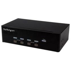 StarTech.com Switch Commutatore a 4 porte - KVM USB 2.0 a doppio VGA con Hub USB a 2 porte e 3,5mm audio - Switch KVM / audio / USB - 4 x KVM / audio / USB - 1 utente locale - desktop - per P/N: SV431RACK, SVA12M2NEUA, SVA12M5NA