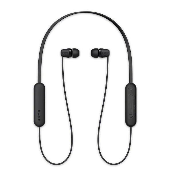 Sony WI-C100 - Auricolari con microfono - in-ear - fascetta a collare - Bluetooth - senza fili - nero