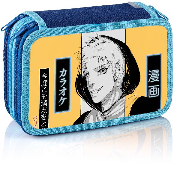 FAVORIT MANGA ASTUCCIO 3 SCOMPARTI IN POLIURETANO CON RIEMPIMENTO FILA COLORI ASSORTITI