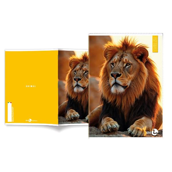 Maxiquaderno Animal fantasia - A4 - 1 rigo …