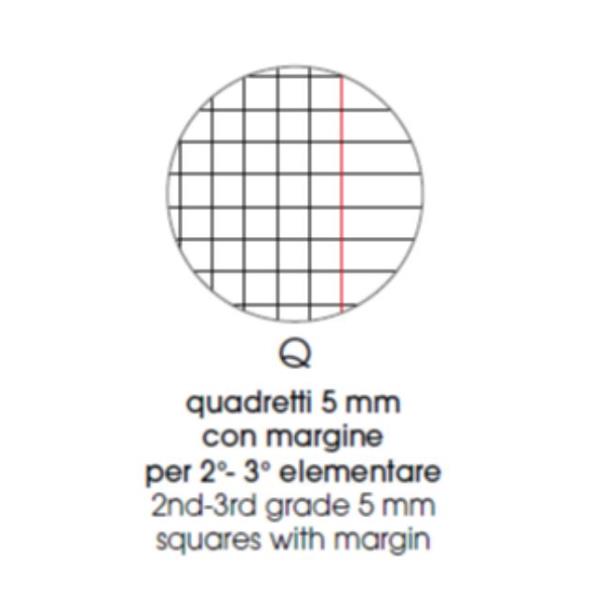 PIGNA CUCCIOLI QUADERNO PUNTO METALLICO 210X297 mm A4 80 GR 20 FOGLI A QUADRETTI 0Q SOGGETTI ASSORTITI CONF 10 Pz.