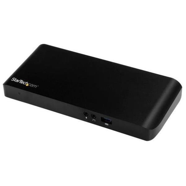 StarTech.com Docking Station USB-C a 2 uscite per Portatili Windows - MST con Power Delivery - 4k DP o HDMI - USB Type-C Dock - Docking station - USB - 1GbE - 60 Watt - per P/N: ARMBARDUO, ARMDUAL, ARMDUAL30, ARMSLIMDUO, TBLT3MM1MA, TBLT3MM2M, TBLT3MM2MA
