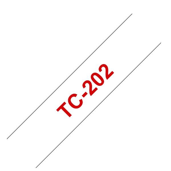 Brother - Bianco, rosso - Rotolo (1,2 cm x 7,7 m) 1 pezzi nastro stampante - per P-Touch PT-15, PT-20, PT-2000, PT-3000, PT-500, PT-5000, PT-6, PT-8, PT-8E