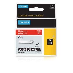 DYMO D1 RHINO PRO NASTRO PER ETICHETTATRICE IN VINILE ROSSO/BIANCO 12MM X 5.5M (1805416)