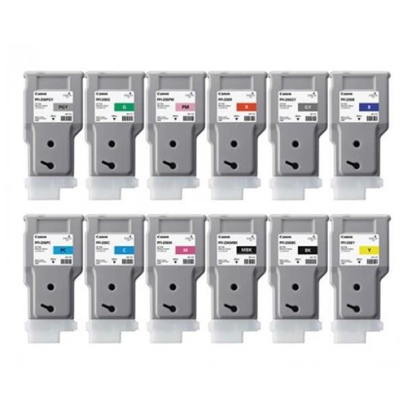 Canon PFI-206 B - 300 ml - blu - originale - serbatoio inchiostro - per imagePROGRAF iPF6400, iPF6400SE, IPF6450