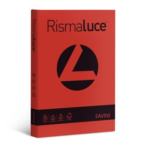 FAVINI HOME-OFFICE PROFESSIONAL RISMALUCE - Scarlatto - A3 (297 x 420 mm) - 140 g/m² - 200 fogli carta comune