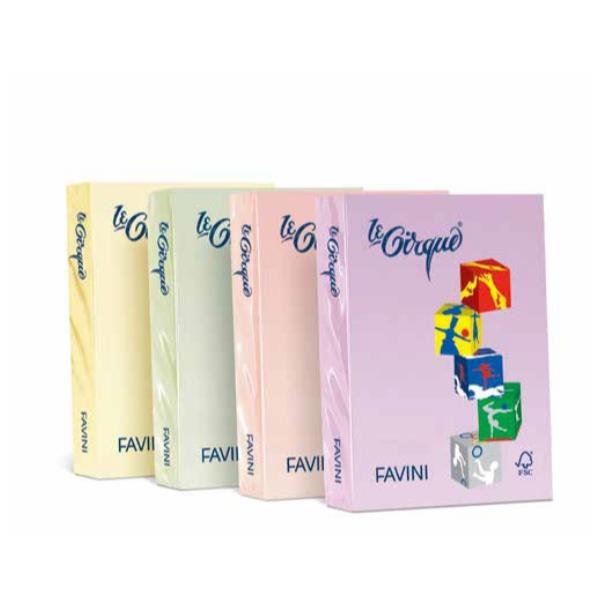 FAVINI Le Cirque tenui - Verde - A3 (297 x 420 mm) - 160 g/m² - 250 fogli carta colorata