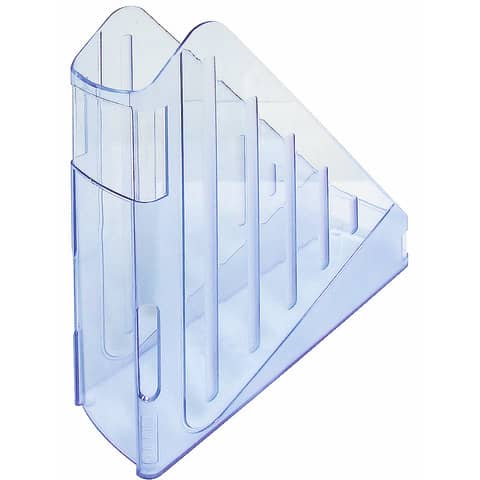 Portariviste Classic - 29,5 x 27 cm - dorso 7,5 cm - azzurro trasparente - Arda