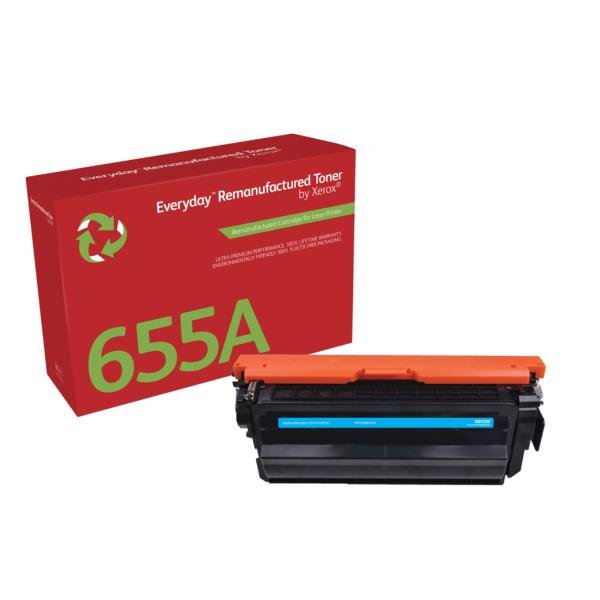 Everyday - Ciano - compatibile - cartuccia toner (alternativa per: HP 655A, HP CF451A) - per HP Color LaserJet Enterprise M652, M653; LaserJet Enterprise Flow MFP M681, MFP M682