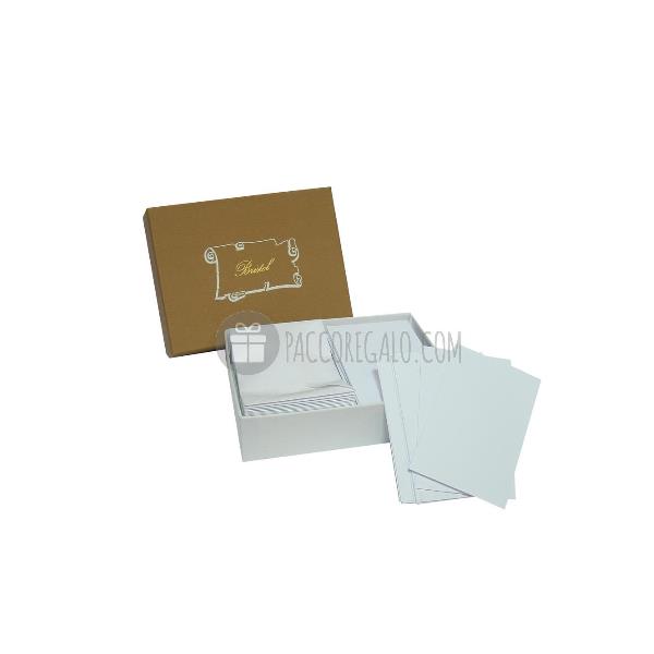 Scatola 100 biglietti + 100 buste - Bristol …