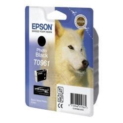 Epson T0961 - 11.4 ml - nero per foto - originale - blister con radiofrequenza / allarme acustico - cartuccia d'inchiostro - per Stylus Photo R2880