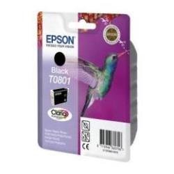 Epson T0801 - Nero - originale - blister con radiofrequenza / allarme acustico - cartuccia d'inchiostro - per Stylus Photo P50, PX650, PX660, PX700, PX710, PX720, PX730, PX800, PX810, PX820, PX830