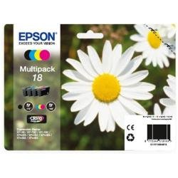 Epson 18 Multipack - Confezione da 4 - 15.1 ml - nero, giallo, ciano, magenta - originale - blister con radiofrequenza / allarme acustico - cartuccia d'inchiostro - per Expression Home XP-212, 215, 225, 312, 315, 322, 325, 412, 415, 422, 425