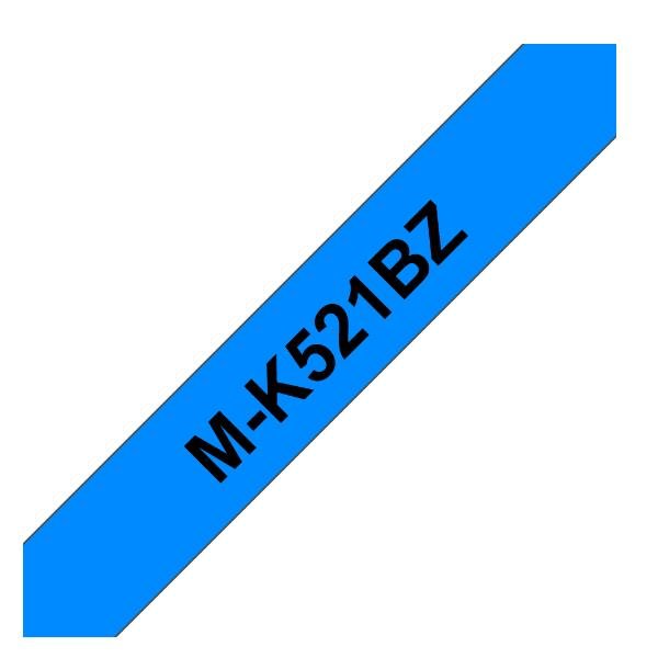 Brother M-K521BZ - Nero su blu - Rotolo (0,9 cm x 8 m) 1 pezzi nastro stampante - per P-Touch PT-55, PT-55P, PT-65, PT-65LB, PT-65SB, PT-90