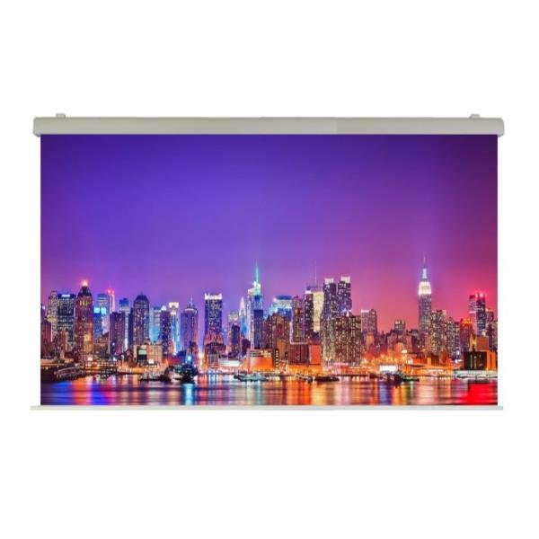 SOPAR Electric Professional - Schermo per proiezione - montaggio a soffitto, montaggio a parete - motorizzato - 230 V - 136" (345 cm) - 16:9 - ICEBERG - bianco, RAL 9010