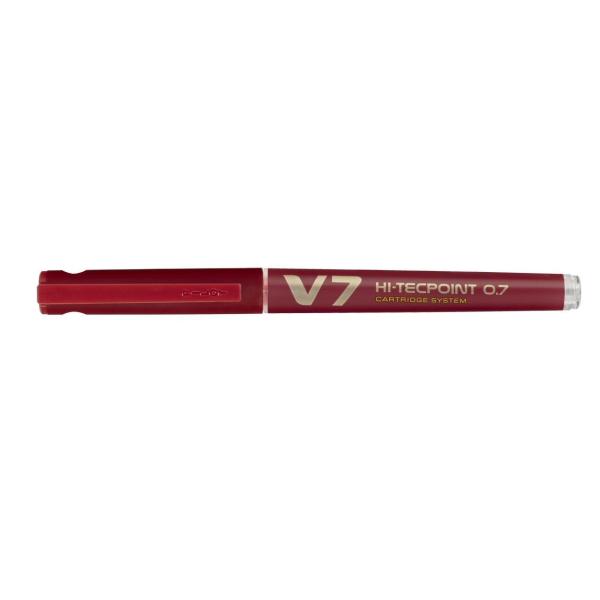 Roller Hi Tecpoint V7 ricaricabile Begreen con cappuccio - punta 0,70mm - rosso - Pilot