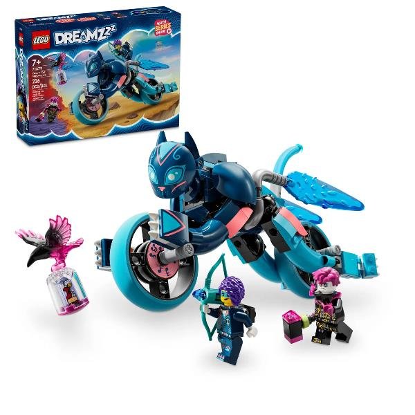 LEGO DREAMZZZ LA MOTO GATTO DI ZOEY VEICOLO DA COSTRUIRE IN 2 MODI CON 2 MINIFIGURE