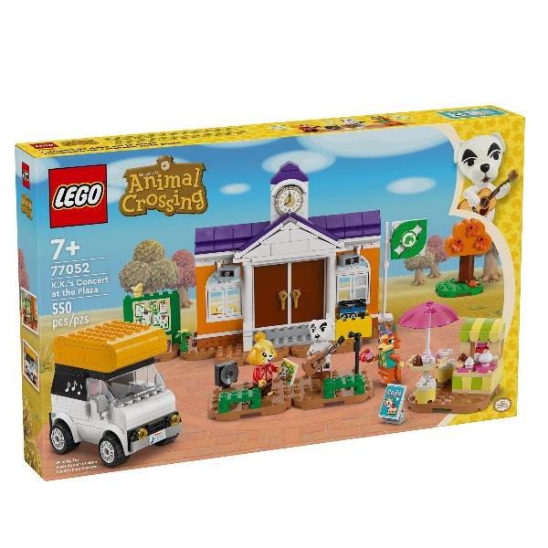 LEGO ANIMAL CROSSING CONCERTO IN PIAZZA CON K.K. CASA E VEICOLO DA COSTRUIRE CON 3 PERSONAGGI
