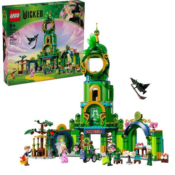 LEGO WICKED BENVENUTI NELLA CITTÀ DI SMERALDO CON TORRE DA COSTRUIRE E 5 PERSONAGGI