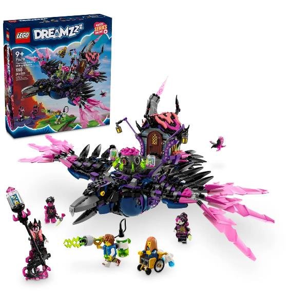 LEGO DREAMZZZ IL CORVO DI MEZZANOTTE MAI-STREGA TRASFORMABILE IN CASA O RAGNO CON 6 PERSONAGGI