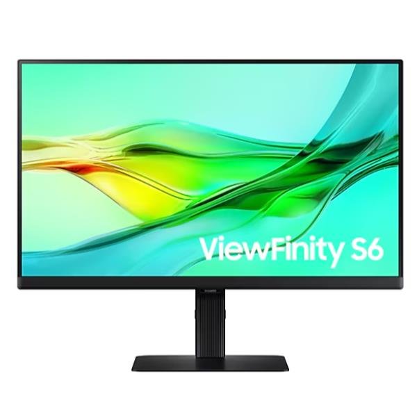 Samsung ViewFinity S6 S32D600UAU - S60UD Series - monitor a LED - USB - 32" - 2560 x 1440 QHD @ 100 Hz - IPS - 350 cd/m² - 1000:1 - HDR10 - 5 ms - HDMI, DisplayPort, USB-C - nero