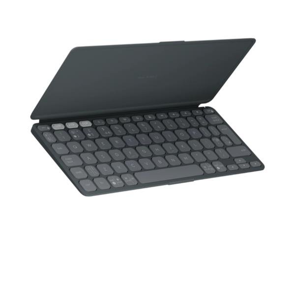 Logitech Keys-To-Go 2 for iPad - Tastiera - built-in cover - senza fili - Bluetooth LE - QWERTY - italiana - grigio pallido