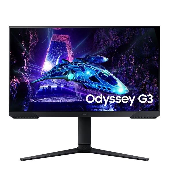 Samsung Odyssey G3 S24DG300EU - G30D Series - monitor a LED - gaming - 24" - 1920 x 1080 Full HD (1080p) @ 180 Hz - VA - 250 cd/m² - 3000:1 - HDR10 - 1 ms - HDMI, DisplayPort - nero