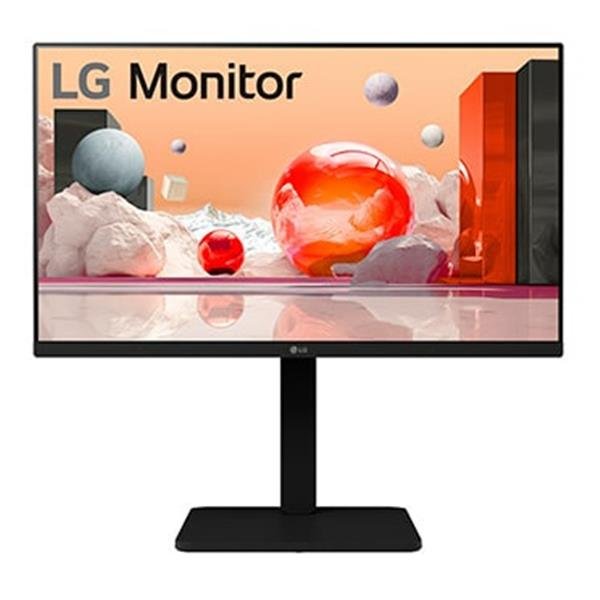 LG 24BA450-B - Monitor a LED - 24" (23.8" visualizzabile) - 1920 x 1080 Full HD (1080p) @ 100 Hz - IPS - 250 cd/m² - 1300:1 - 5 ms - HDMI, VGA, DisplayPort - altoparlanti